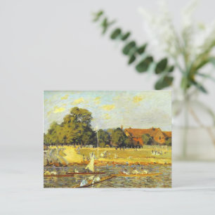 Carte Postale Regatta at Hampton Court Alfred Sisley Poster