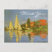 Carte Postale Regatta de Monet à Argenteuil (Devant)