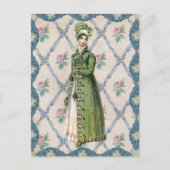 Carte Postale Regency Lady en vert (Devant)