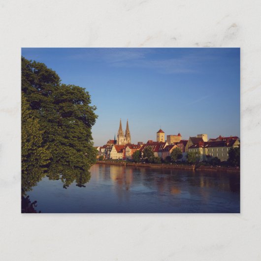 Carte Postale Regensburg am Abend (Devant)