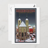 Carte Postale Regensburg Neupfarrplatz Christallmarkt (Devant / Derrière)