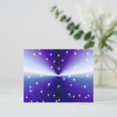 Carte Postale Regentropfen auf lila Regenbogen (Debout devant)