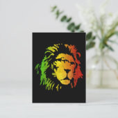 Carte Postale Reggae Lion Rasta Lion de Sion (Debout devant)