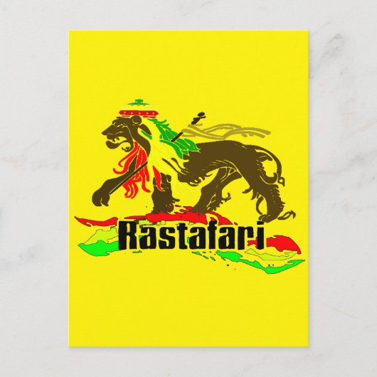 Carte Postale Reggae Rasta Fer, Lion, Sion 2 (Devant)