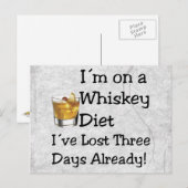 Carte Postale Régime Whiskey (Devant / Derrière)