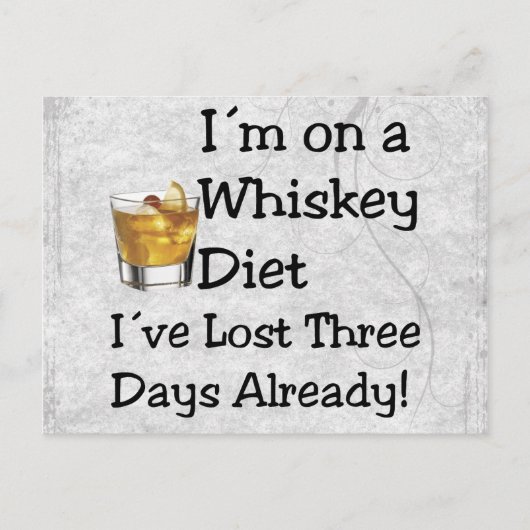 Carte Postale Régime Whiskey (Devant)