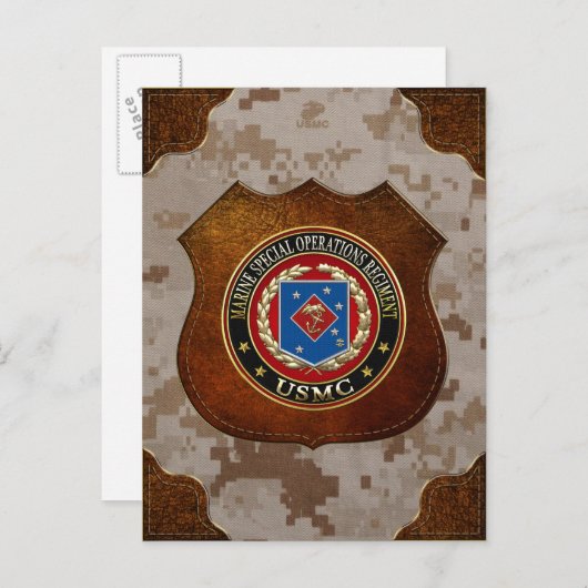 Carte Postale Régiment d'opérations spéciales marines (MSOR) [3D (Devant / Derrière)