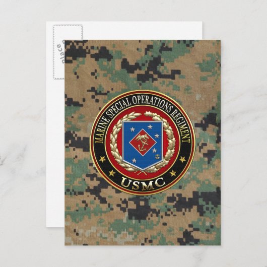 Carte Postale Régiment d'opérations spéciales marines (MSOR) [3D (Devant / Derrière)