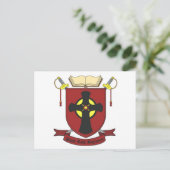 CARTE POSTALE RÉGIMENT ROBE NOIR (Debout devant)