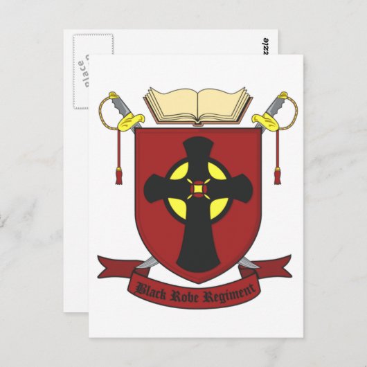 CARTE POSTALE RÉGIMENT ROBE NOIR (Devant / Derrière)