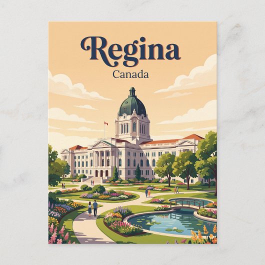 Carte Postale Régina, Canada (Devant)