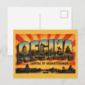 Carte Postale Régina capitale de la Saskatchewan (Devant / Derrière)