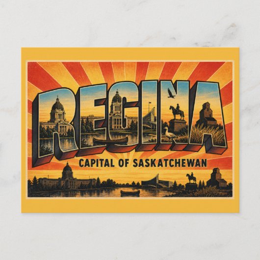 Carte Postale Régina capitale de la Saskatchewan (Devant)