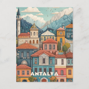 Carte Postale Région de Kaleici à Antalya Turkiye Voyage