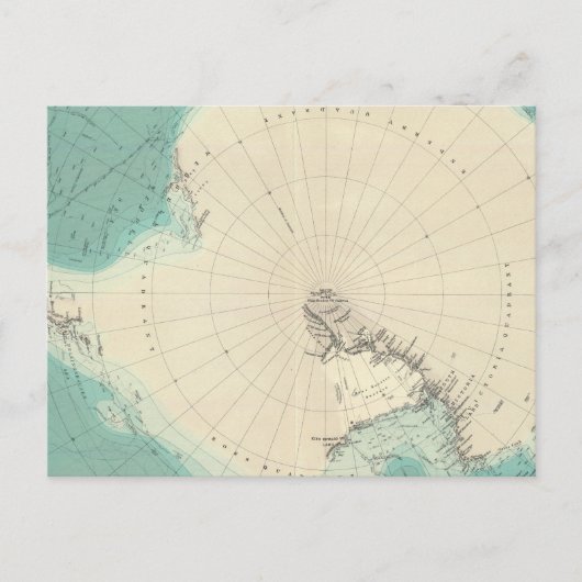 Carte Postale Régions du sud du Polar (Devant)