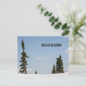 Carte Postale Réglage de l'altitude (Debout devant)