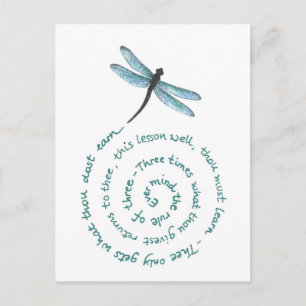 Carte Postale Règle de 3 - Loi de la sorcière - Wiccan Rede