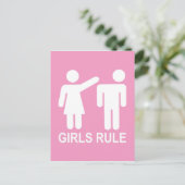 Carte Postale Règle de filles (Debout devant)