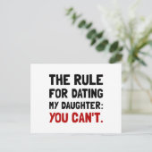 Carte Postale Règle de la fille (Debout devant)