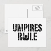Carte Postale Règle des arbitres (Devant / Derrière)