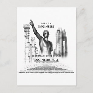 Carte Postale Règle des ingénieurs