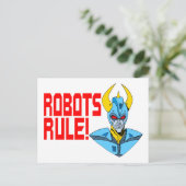 Carte Postale Règle des robots (Debout devant)