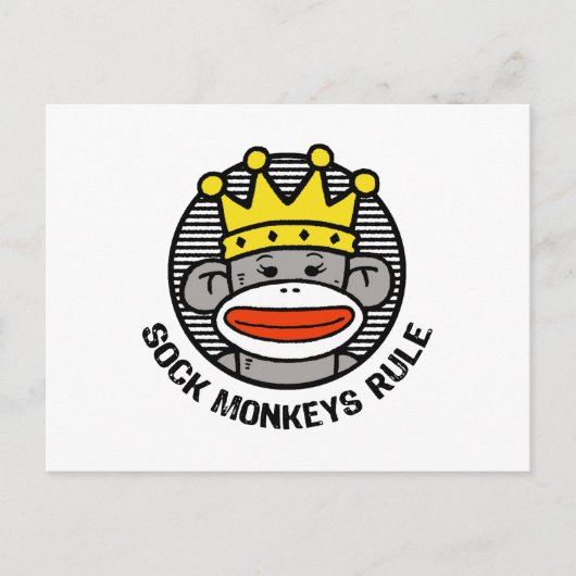 Carte Postale Règle des singes de réserve (Devant)