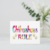 Carte Postale Règle du Chihuahuas (Debout devant)