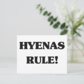 Carte Postale Règle Hyenas (Debout devant)