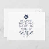 Carte Postale Régler Les Voiles (Devant / Derrière)