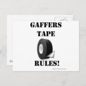 Carte Postale Règles de bande Gaffers (Devant / Derrière)
