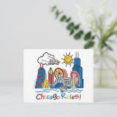 Carte Postale Règles de Chicago (Debout devant)