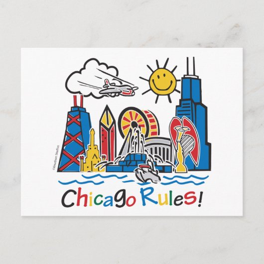 Carte Postale Règles de Chicago (Devant)