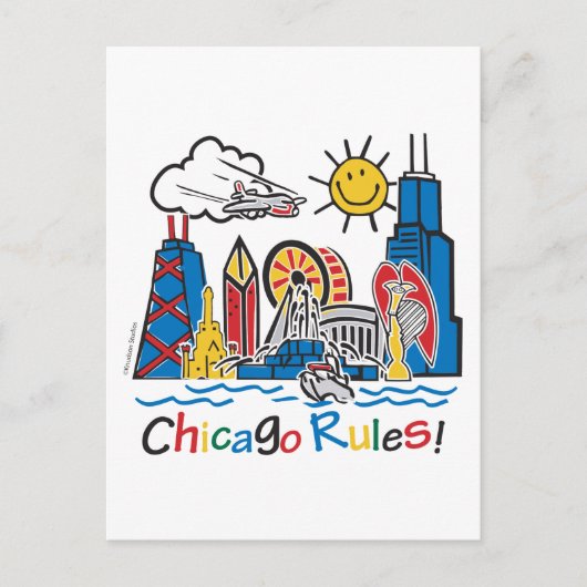 Carte Postale Règles de Chicago (Devant)