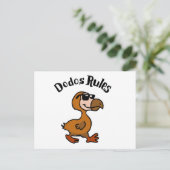 Carte Postale Règles de dodo | choisir la couleur arrière - plan (Debout devant)