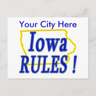 Carte Postale Règles de l'Iowa !