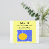 Carte Postale règles mathématiques (Debout devant)