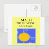 Carte Postale règles mathématiques (Devant / Derrière)