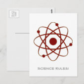 Carte Postale Règles scientifiques ! - Atom (005a) (Devant / Derrière)