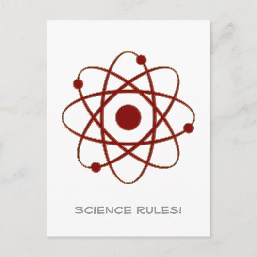 Carte Postale Règles scientifiques ! - Atom (005a) (Devant)