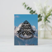 Carte Postale Réglez votre altitude (Debout devant)