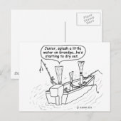 Carte Postale Règnes de pêche (Devant / Derrière)