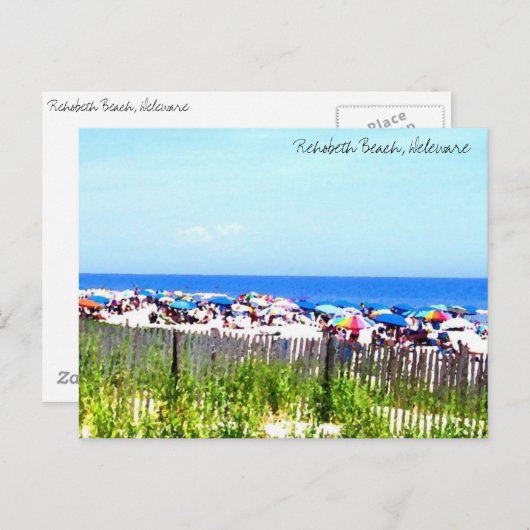 Carte postale Rehobeth Beach (Devant / Derrière)