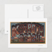 Carte Postale Rehoboth Beach, Delaware - Grandes Scènes De Lettr (Devant / Derrière)