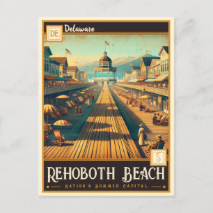 Carte Postale Rehoboth Beach, Delaware   VINTAGE