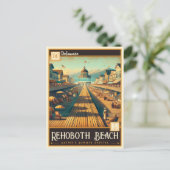 Carte Postale Rehoboth Beach, Delaware | VINTAGE (Debout devant)