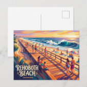 Carte Postale Rehoboth Beach États-Unis (Devant / Derrière)