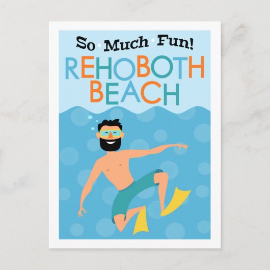 Carte Postale Rehoboth Beach Fun Hipster Travel (Devant)