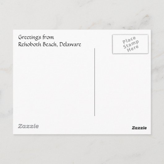 Carte postale Rehoboth Indian River Inlet (Dos)