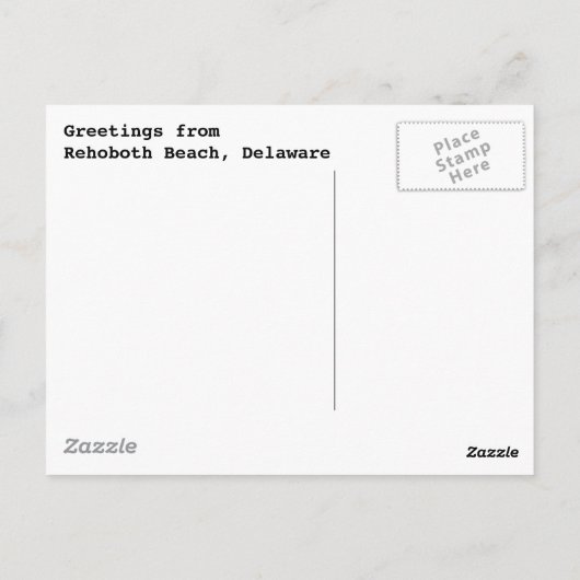 Carte postale Rehoboth Shells (Dos)